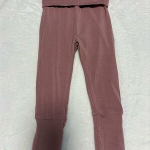 Little Sleepies Rosewood Foldover Leggings 3-6M EUC Bamboo
